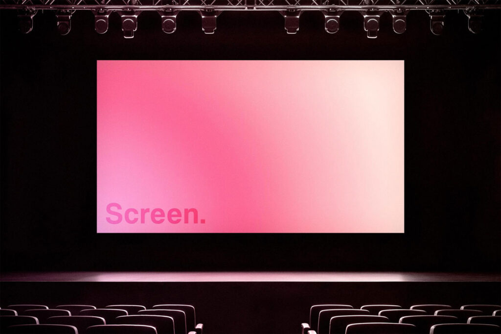 Huge Stage Screen Mockup