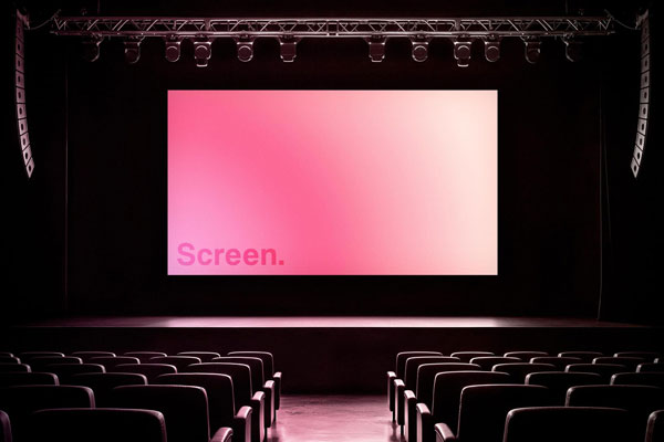 Huge Stage Screen Mockup