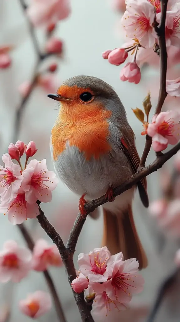 Hyper-Realistic Robin Blossoms