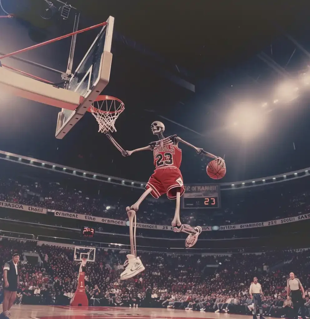 Iconic Dunk in Stadium