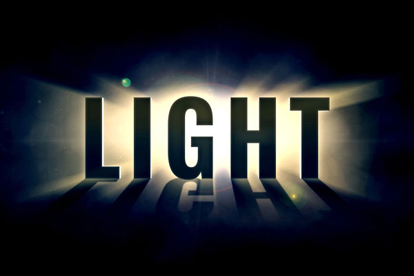 Illuminating Light Text Effect