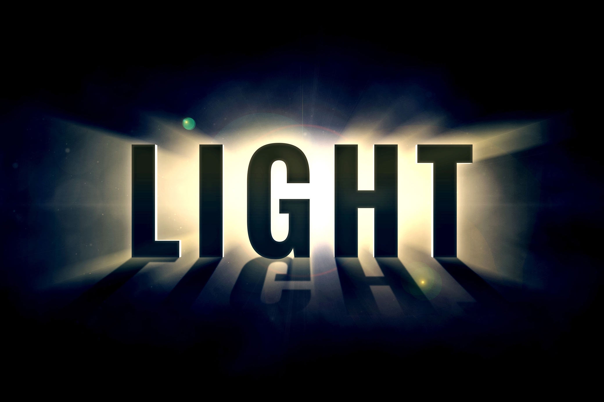 Illuminating Light Text Effect FREE PSD
