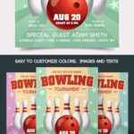 Illustrated Bowling Tournament Flyer Template