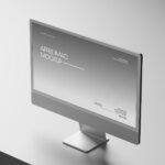 iMac Mockup Silver Color