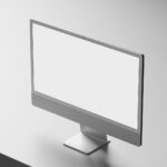 iMac Mockup Silver Color
