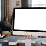 iMac Screen in Office Mockup
