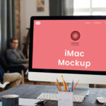 iMac Screen in Office Mockup