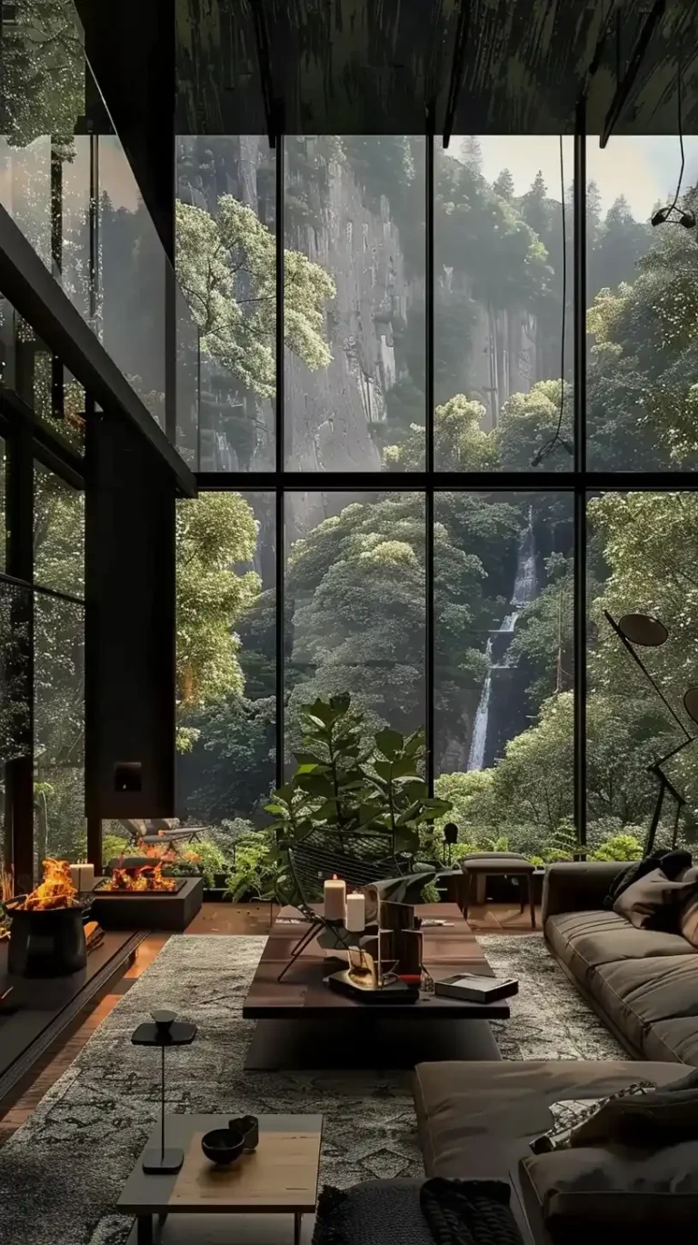 Imaginative Glass Room Study ai prompt preview