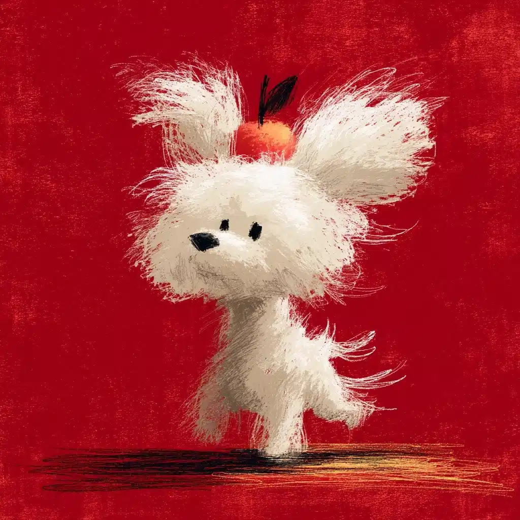Impressionist Bichon Frise Portrait