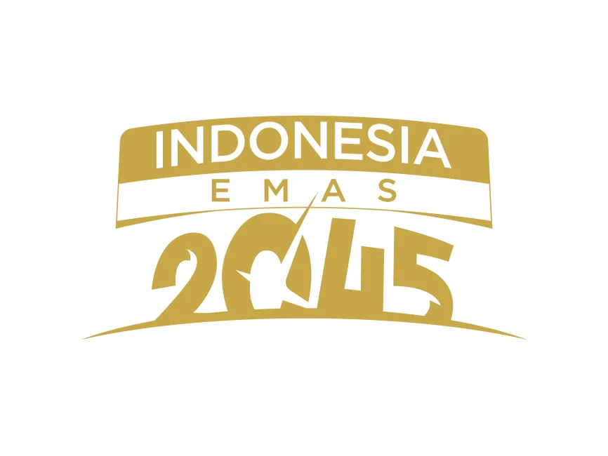 Indonesia Emas 2045 Solid Color Logo