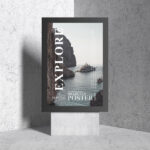 Indoor Billboard Poster Mockup