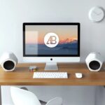 Indoor Setting Showing Realistic 5k iMac Mockup