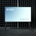 Industrial TV Screen Mockup