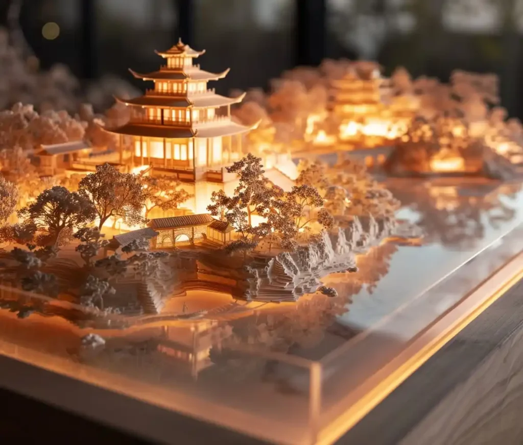 Ink Chinese Garden Map