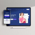 iPad and iPhone X Laid in Top View Mockup