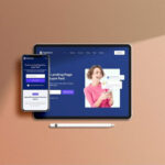 iPad and iPhone X Laid in Top View Mockup