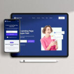 iPad and iPhone X Laid in Top View Mockup