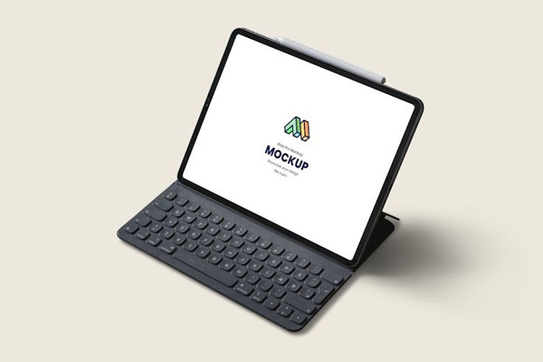 iPad Pro Mockup in Perspective View