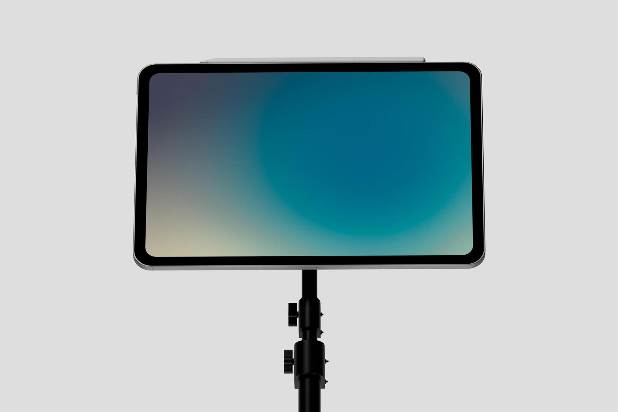 Free iPad Pro Mockup with Apple Pencil PSD Template