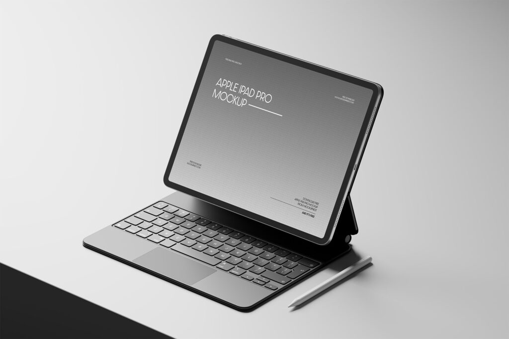 iPad Pro with Magic Keyboard Mockup