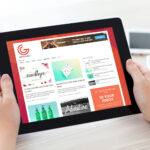 iPad Screen Design in Both Hands Mockup