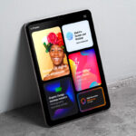 iPad Screen Showcase Scene Mockup