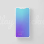 iPhone 12 Minimal Clay Mockup in 2 Views