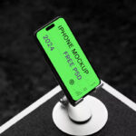 iPhone 14 Pro in Dock Mockup