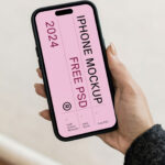 iPhone 14 Pro in Hand Mockup