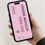 iPhone 14 Pro in Hand Mockup