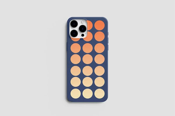 iPhone 14 Pro Max Case Mockup in Top View