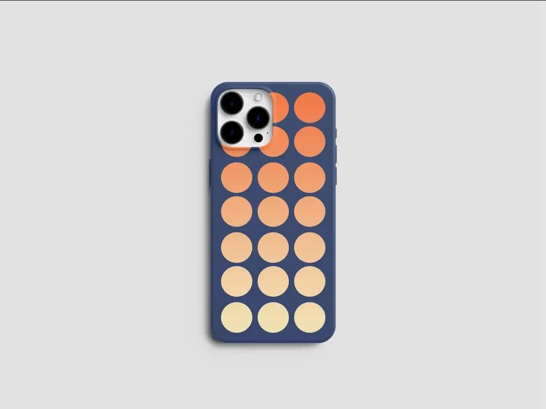 iPhone 14 Pro Max Case Mockup in Top View FREE PSD