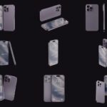 iPhone 14 Pro Max Mockup in 9 Various Sights
