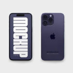 iPhone 14 Pro Max Mockup in Facing View