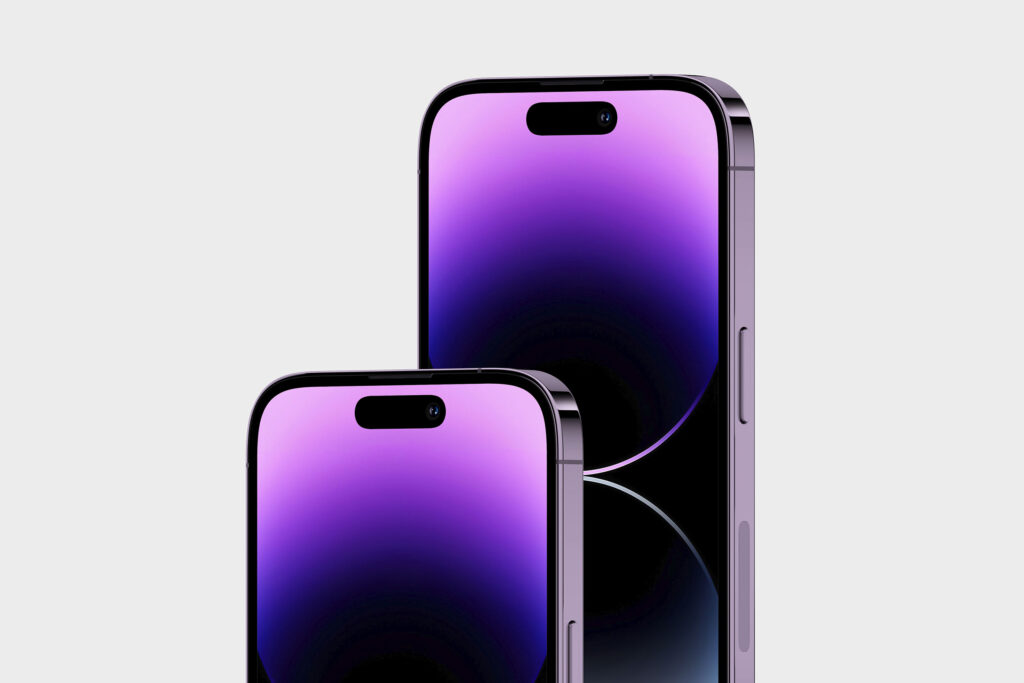 iPhone 14 Pro Mockup in Front View