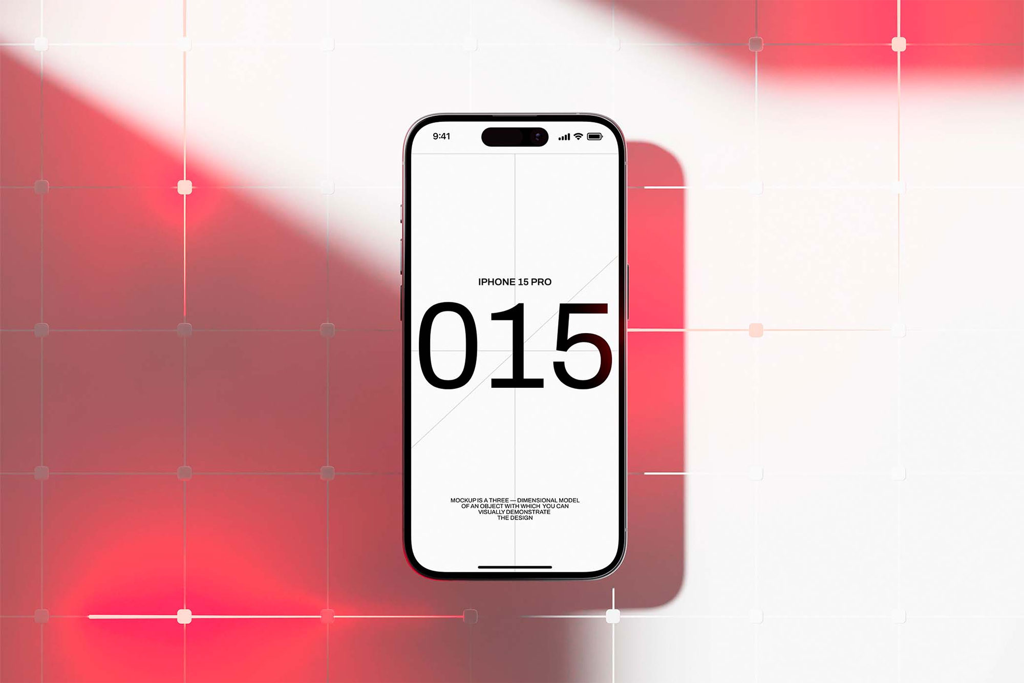 Free iPhone 15 Mockup PSD Template