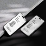 iPhone 15 Mockup with Shadow Overlays in 4 Sights