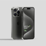 iPhone 15 Pro Mockup in 4 Distinct Views