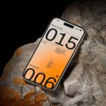 iPhone 15 Pro Mockup in Perspective View