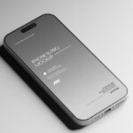 iPhone 16 Pro Mockup Black Titanium Color