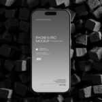 iPhone 16 Pro Mockup on Cube Stones