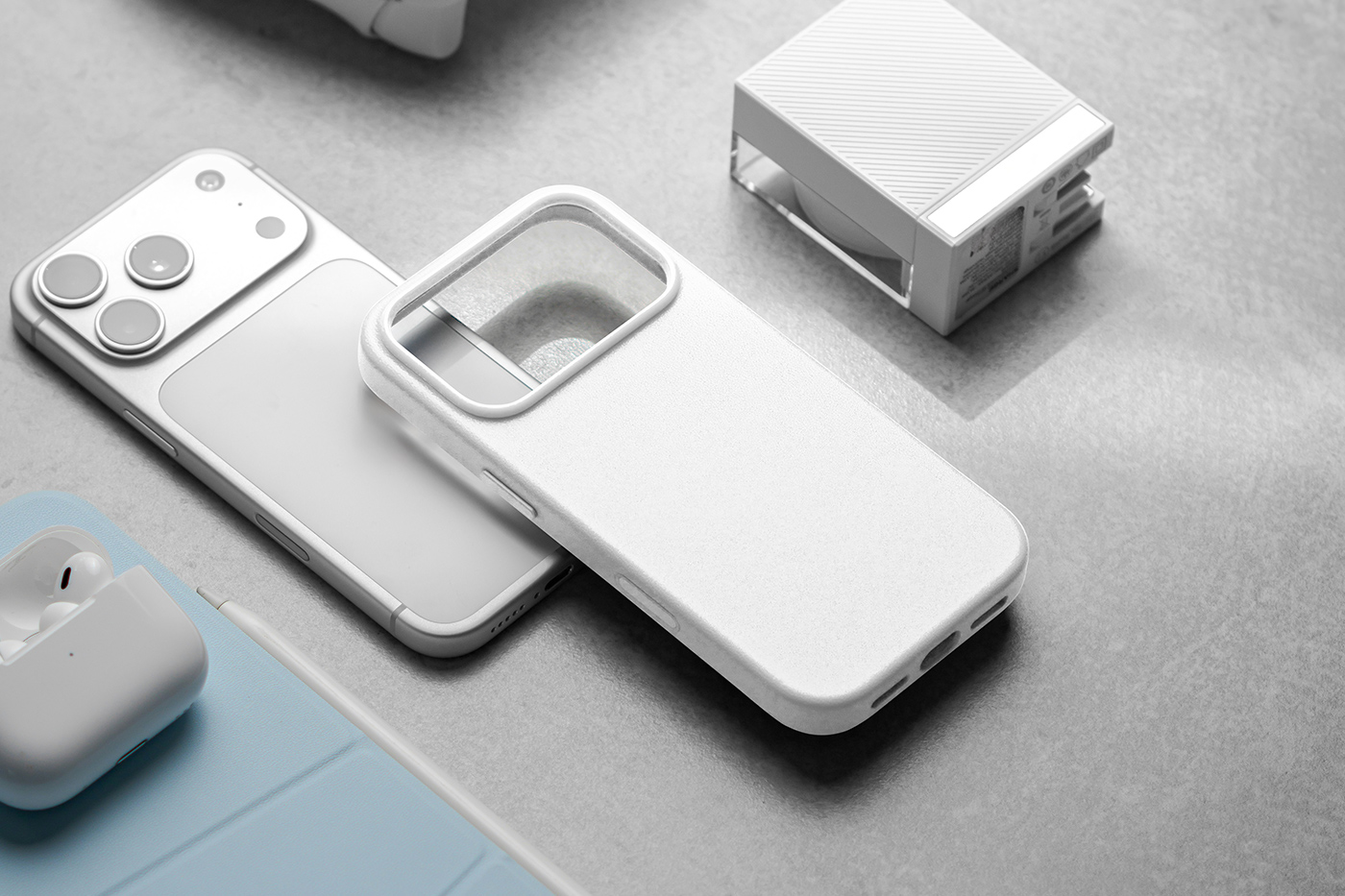 Free iPhone 17 Pro Case Mockup PSD Template