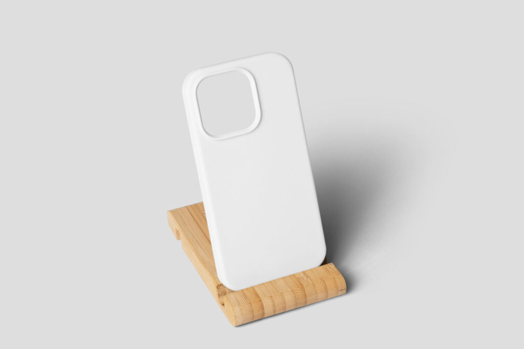 iPhone Case in Stand Mockup