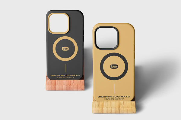 iPhone Case in Stand Mockups