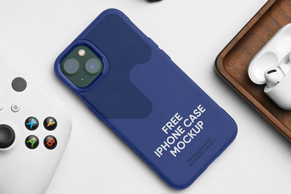 iPhone Case Mockup on Table