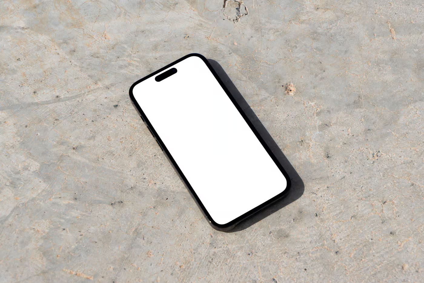 Free iPhone Pro on Path Mockup PSD Template