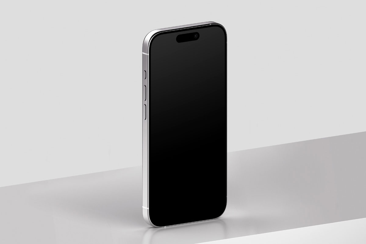 Free iPhone Pro Showcase App Screen Mockup PSD Template