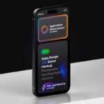 iPhone Pro Showcase App Screen Mockup