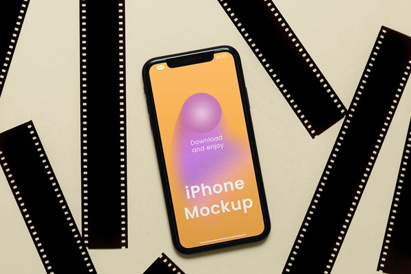 iPhone Screen Scene Mockup