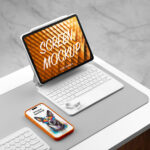 iPhone with iPad Mockup